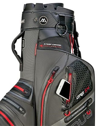 Big Max Aqua Silencio 4 Organizer cart bag, szaro/czarno/czerwony