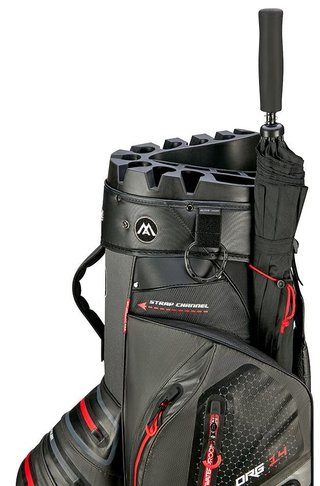 Big Max Aqua Silencio 4 Organizer cart bag, szaro/czarno/czerwony