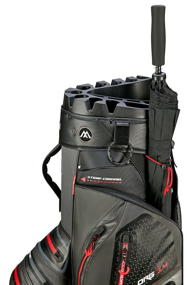 Big Max Aqua Silencio 4 Organizer cart bag, szaro/czarno/czerwony