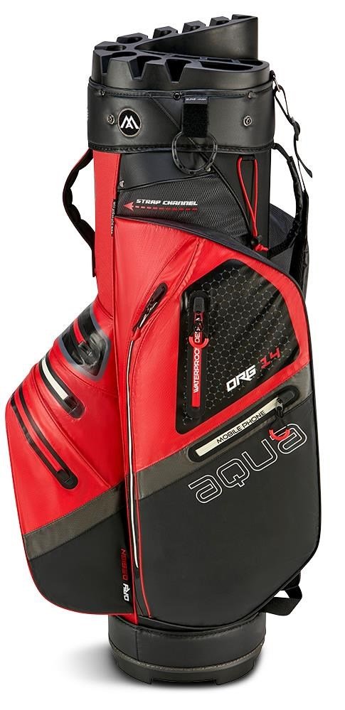 Big Max Aqua Silencio 4 Organizer cart bag, czerwono/czarny