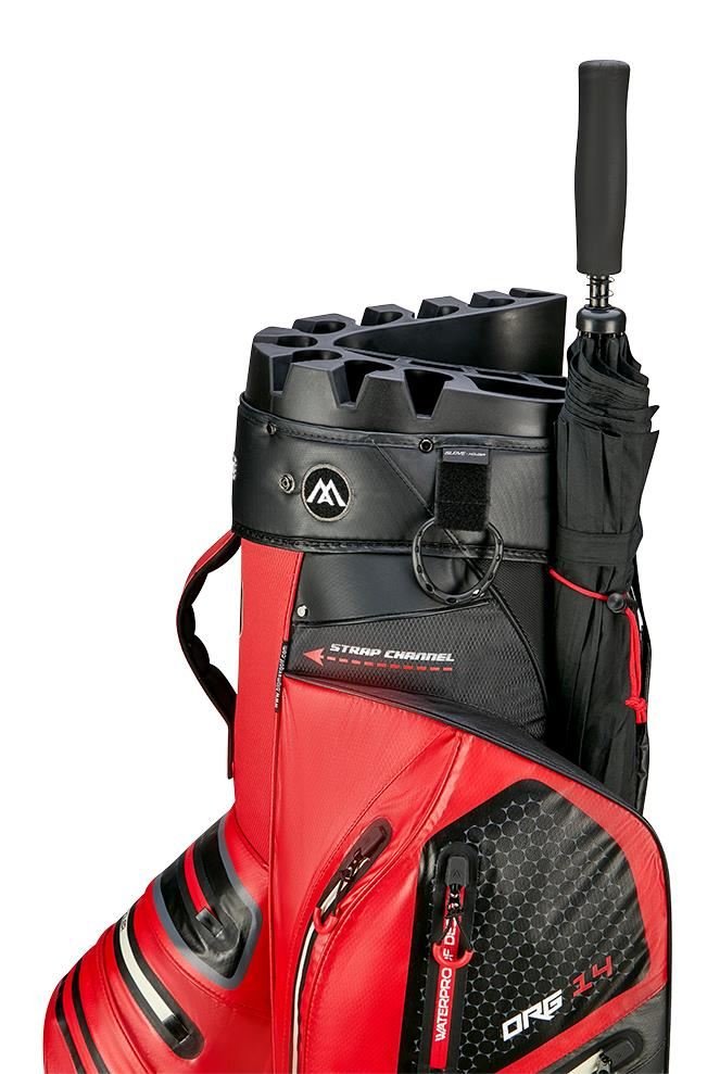 Big Max Aqua Silencio 4 Organizer cart bag, czerwono/czarny