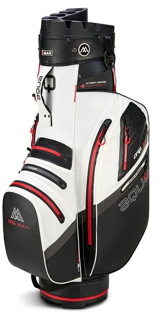 Big Max Aqua Silencio 4 Organizer cart bag, biało/czarno/czerwony