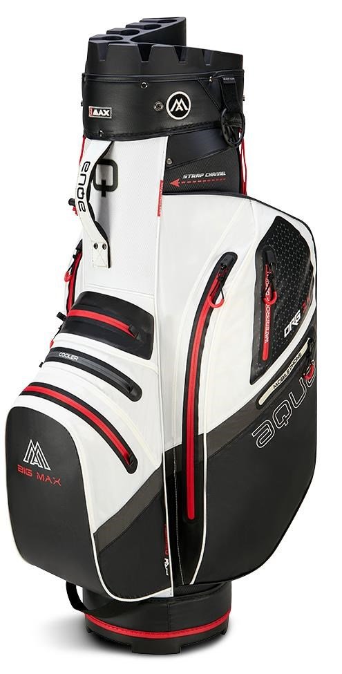 Big Max Aqua Silencio 4 Organizer cart bag, biało/czarno/czerwony