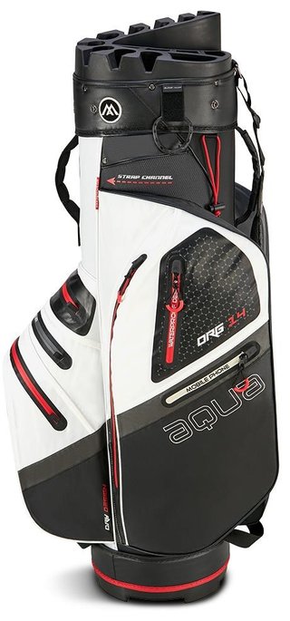 Big Max Aqua Silencio 4 Organizer cart bag, biało/czarno/czerwony