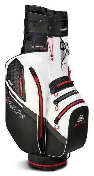Big Max Aqua Silencio 4 Organizer cart bag, biało/czarno/czerwony