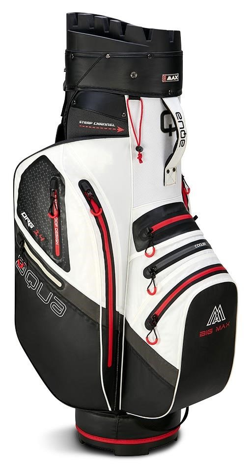 Big Max Aqua Silencio 4 Organizer cart bag, biało/czarno/czerwony