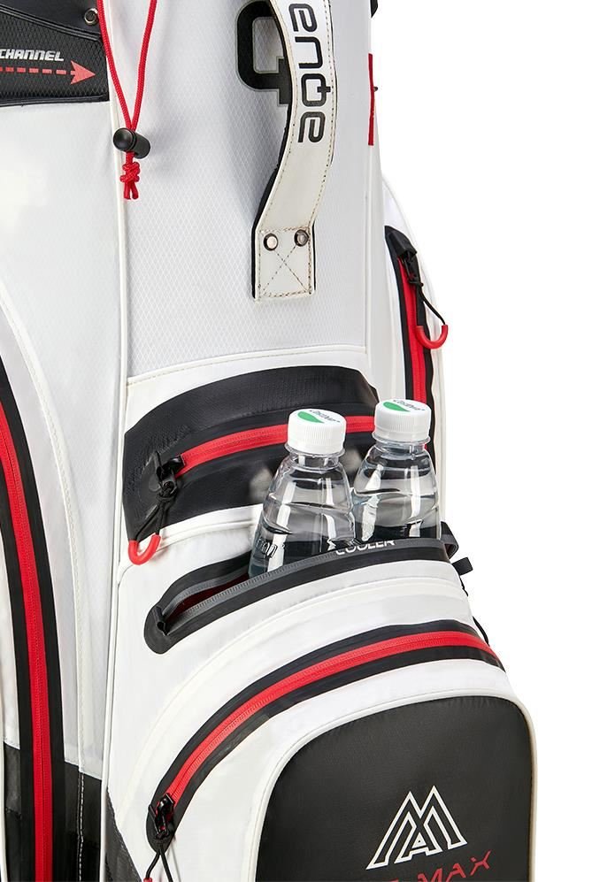 Big Max Aqua Silencio 4 Organizer cart bag, biało/czarno/czerwony