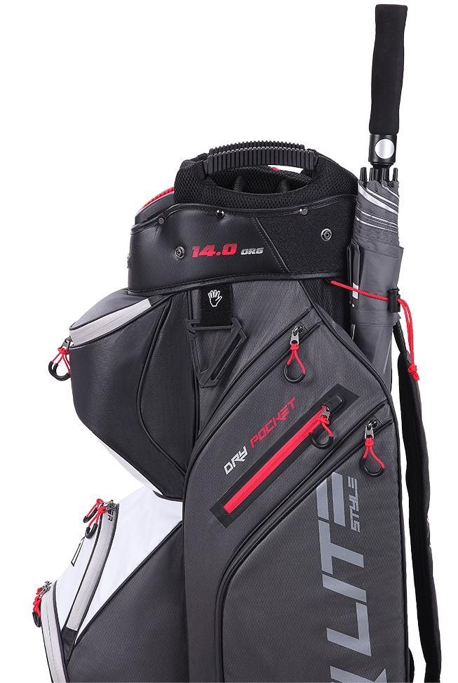 Big Max Dri Lite Style cart bag, szaro/biało/czerwony