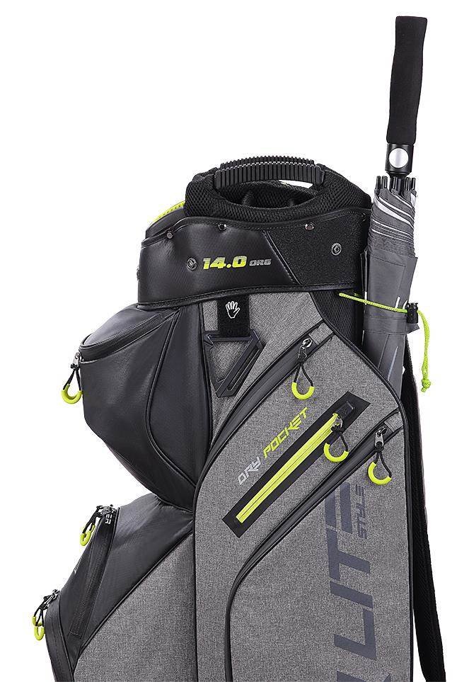 Big Max Dri Lite Style cart bag, szaro/czarno/limonkowy