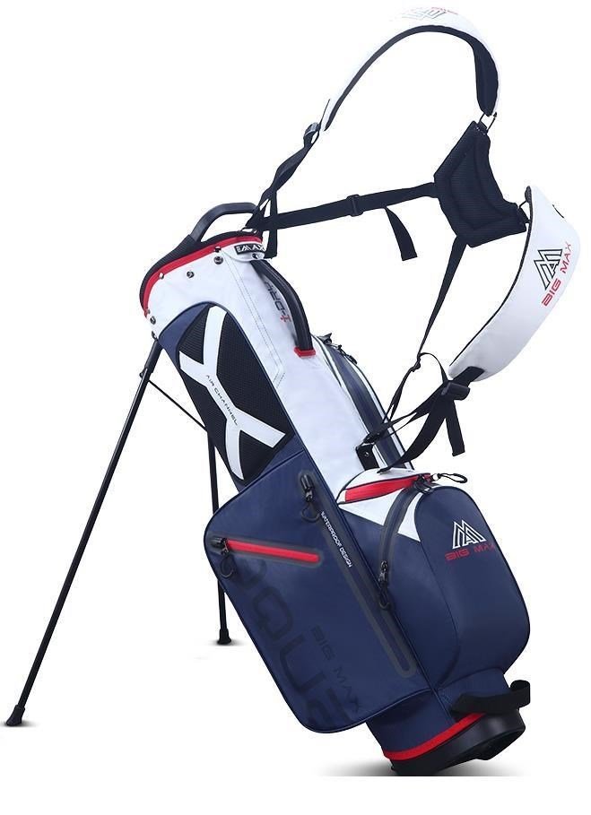 Big Max Aqua Seven G stand bag, biało/granatowo/czerwony