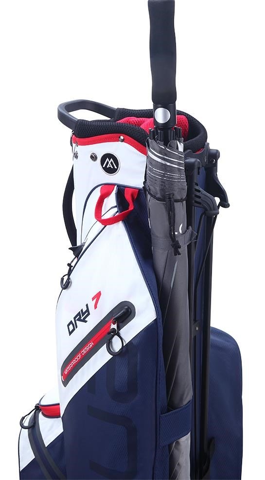 Big Max Aqua Seven G stand bag, biało/granatowo/czerwony