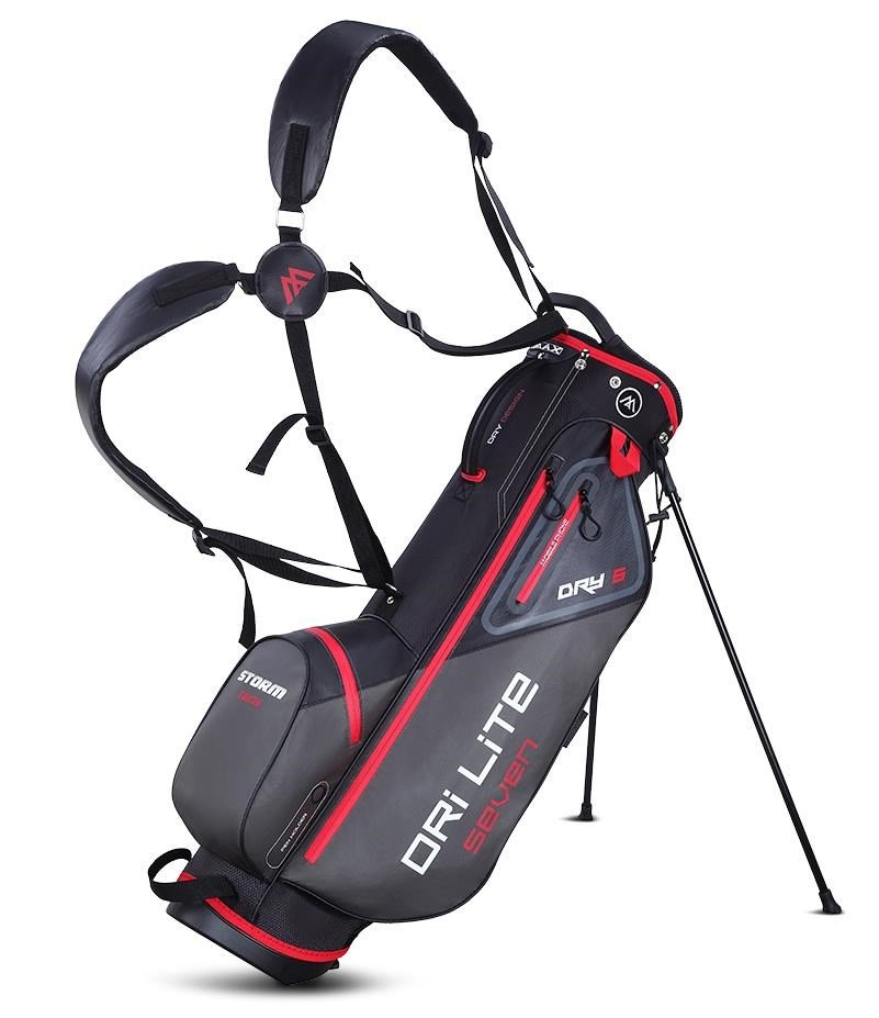 Big Max Dri Lite Seven G stand bag, czarno/czerwony