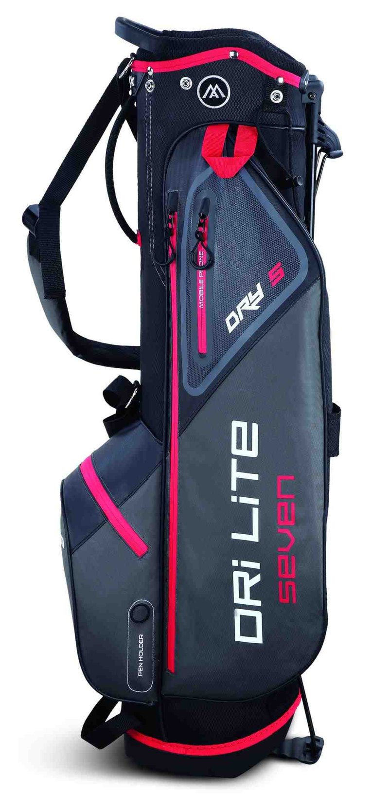 Big Max Dri Lite Seven G stand bag, czarno/czerwony