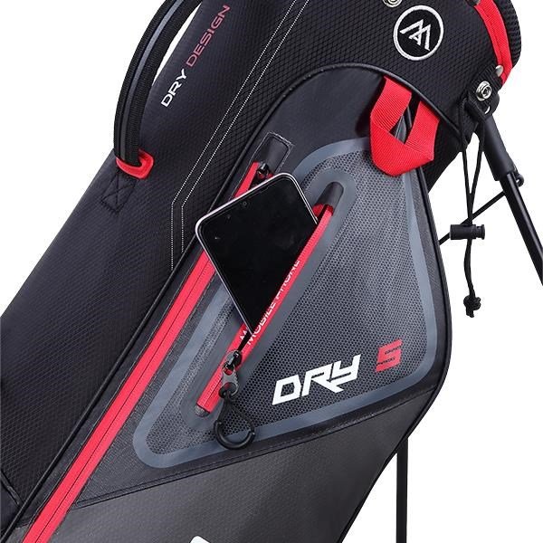 Big Max Dri Lite Seven G stand bag, czarno/czerwony