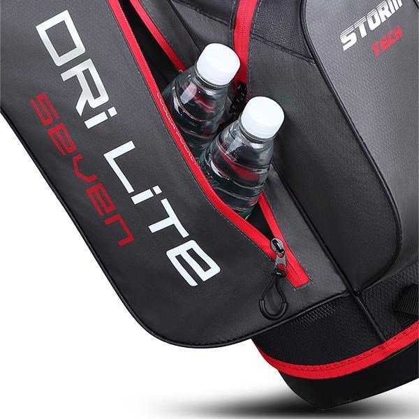 Big Max Dri Lite Seven G stand bag, czarno/czerwony