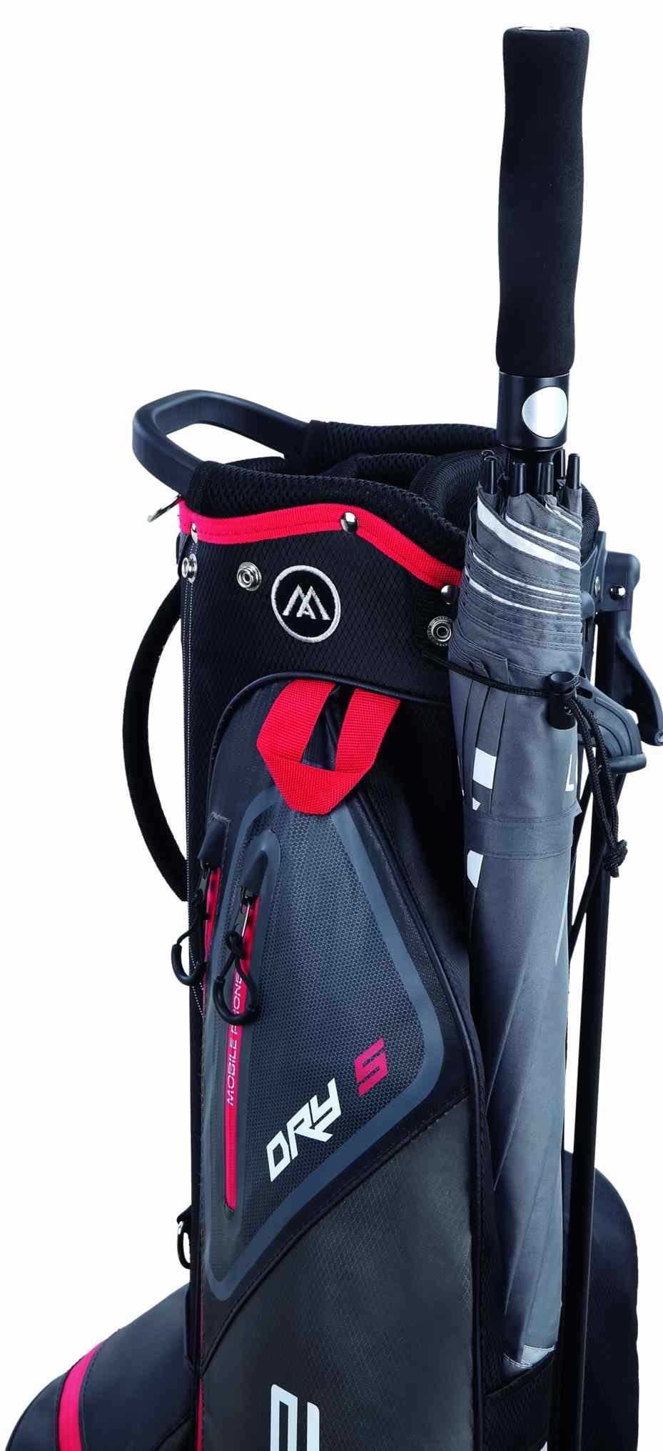 Big Max Dri Lite Seven G stand bag, czarno/czerwony
