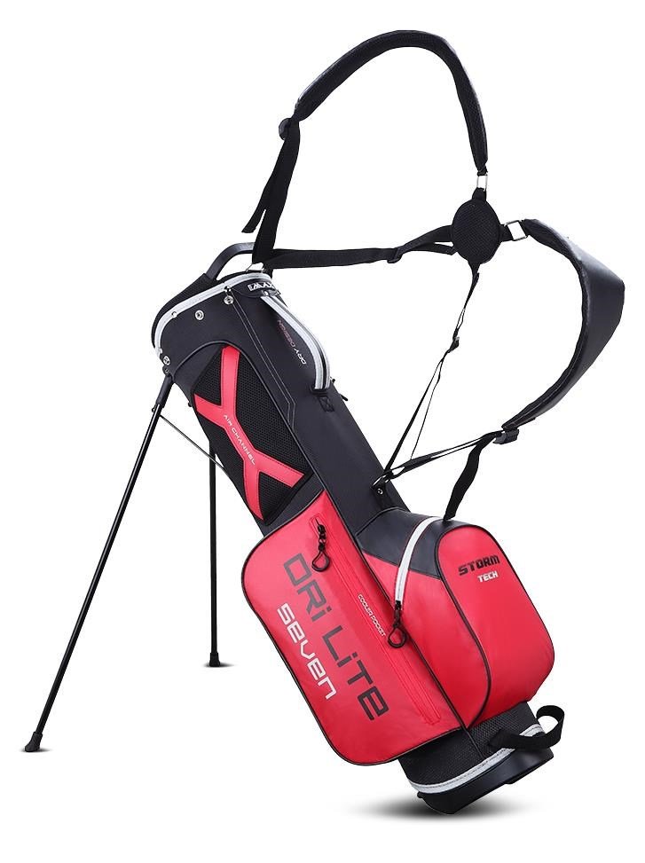 Big Max Dri Lite Seven G stand bag, czerwono/czarny