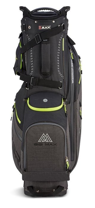 Big Max Dri Lite Hybrid Plus stand bag, czarno/szaro/limonkowy