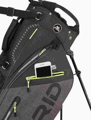 Big Max Dri Lite Hybrid Plus stand bag, czarno/szaro/limonkowy