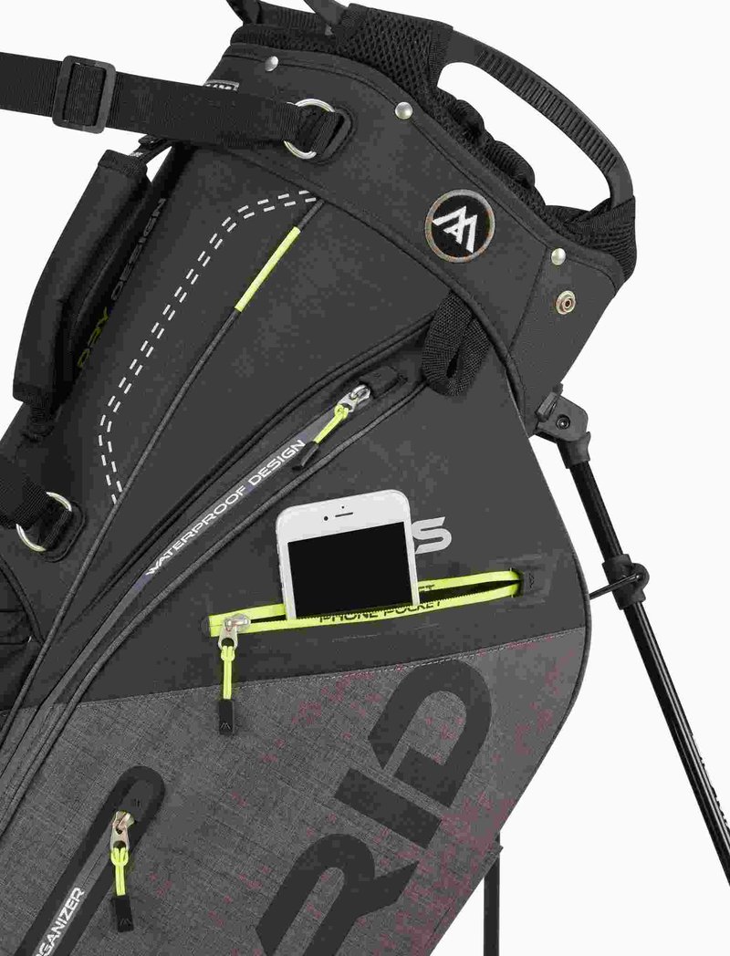 Big Max Dri Lite Hybrid Plus stand bag, czarno/szaro/limonkowy
