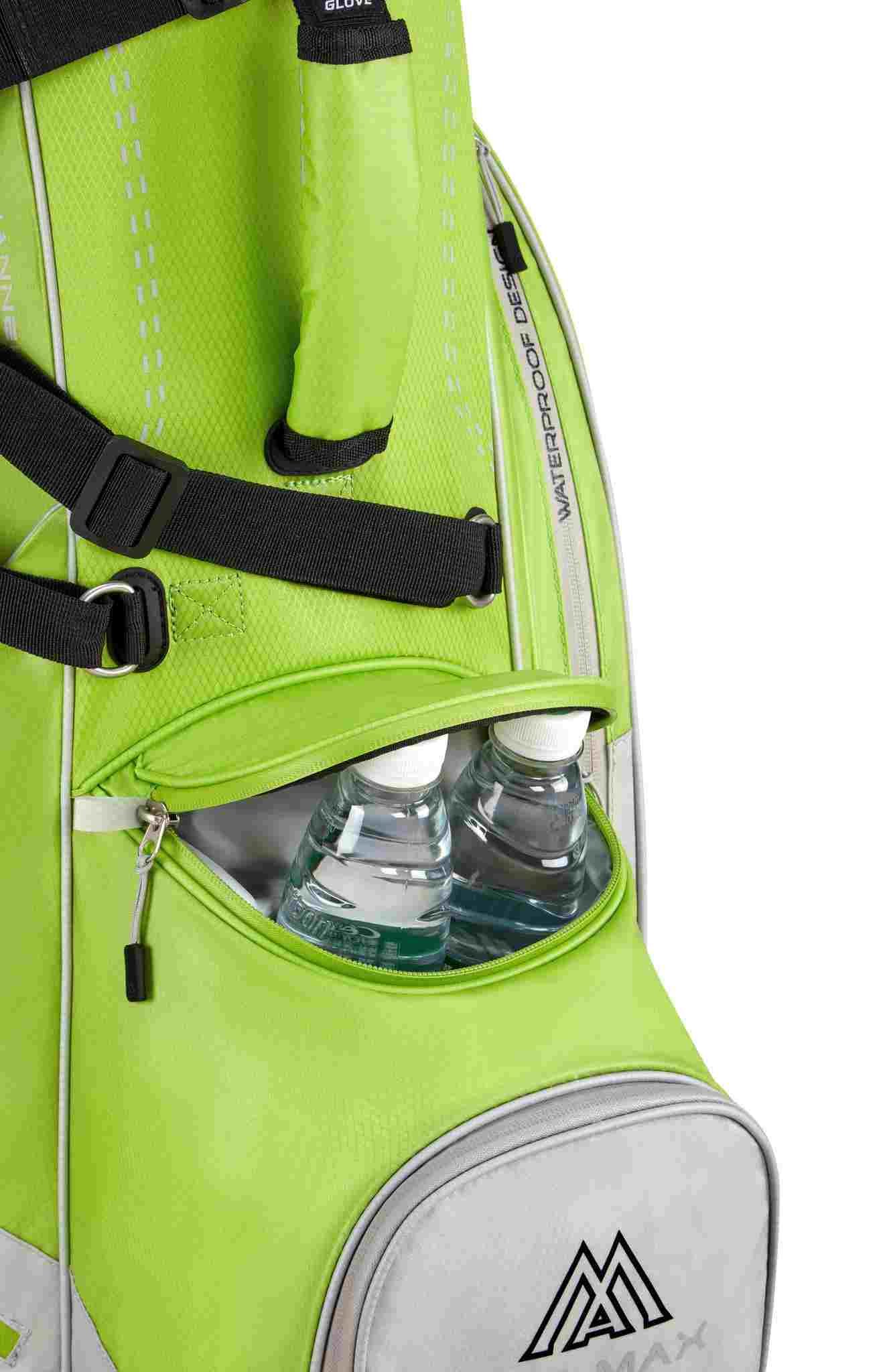 Big Max Dri Lite Hybrid Plus stand bag, srebrno/limonkowy