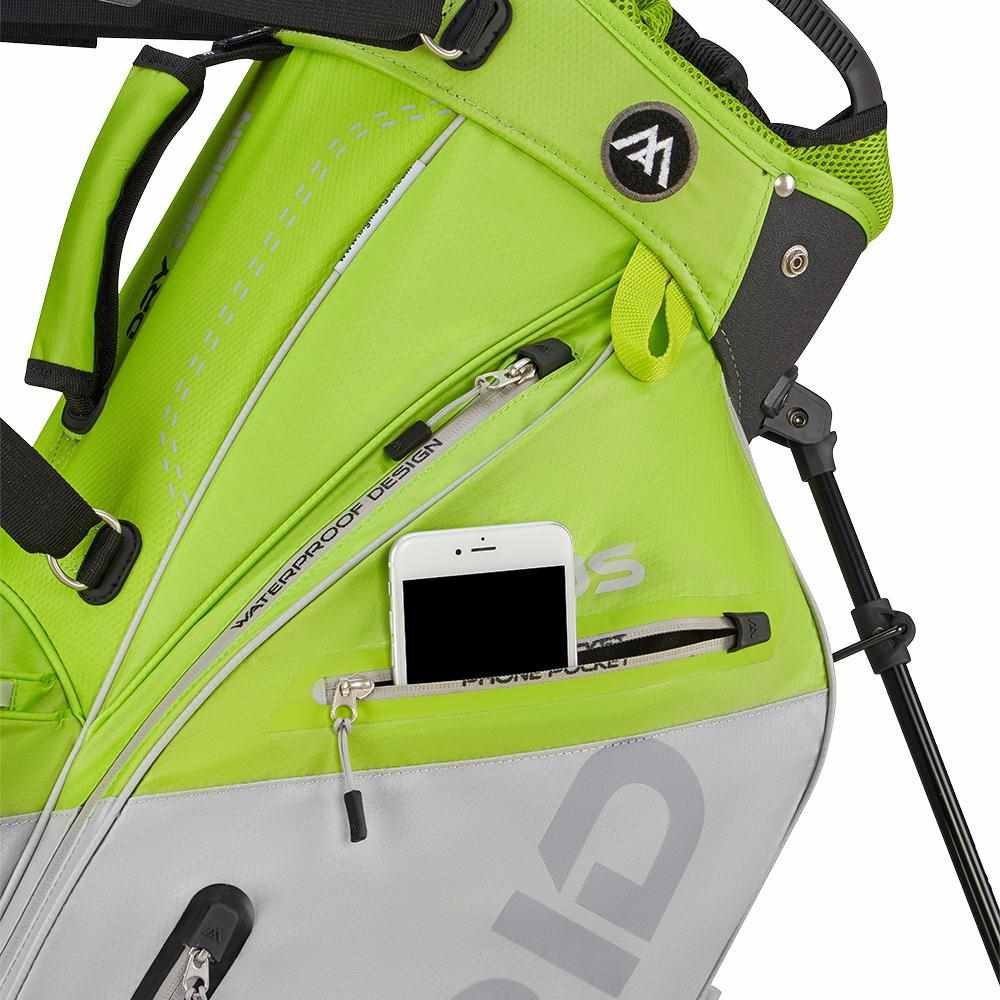 Big Max Dri Lite Hybrid Plus stand bag, srebrno/limonkowy