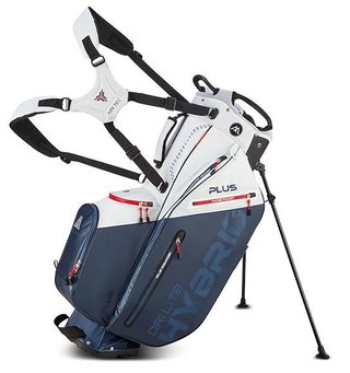 Big Max Dri Lite Hybrid Plus stand bag, biało/granatowo/czerwony