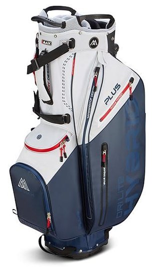 Big Max Dri Lite Hybrid Plus stand bag, biało/granatowo/czerwony