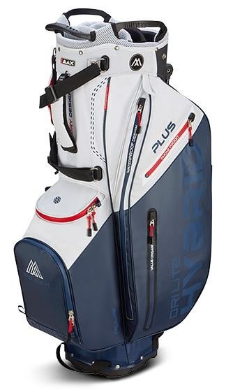 Big Max Dri Lite Hybrid Plus stand bag, biało/granatowo/czerwony