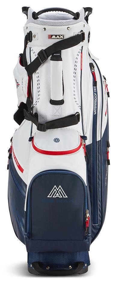 Big Max Dri Lite Hybrid Plus stand bag, biało/granatowo/czerwony