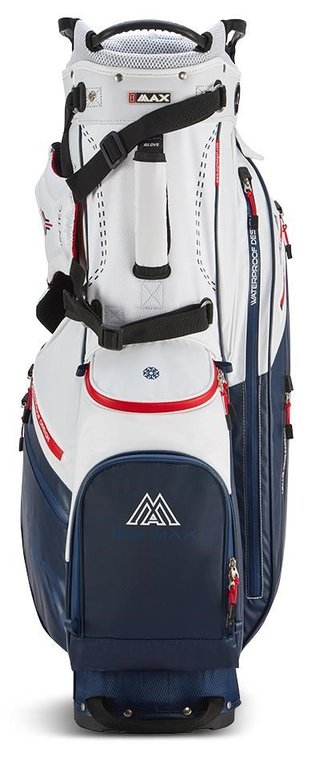 Big Max Dri Lite Hybrid Plus stand bag, biało/granatowo/czerwony