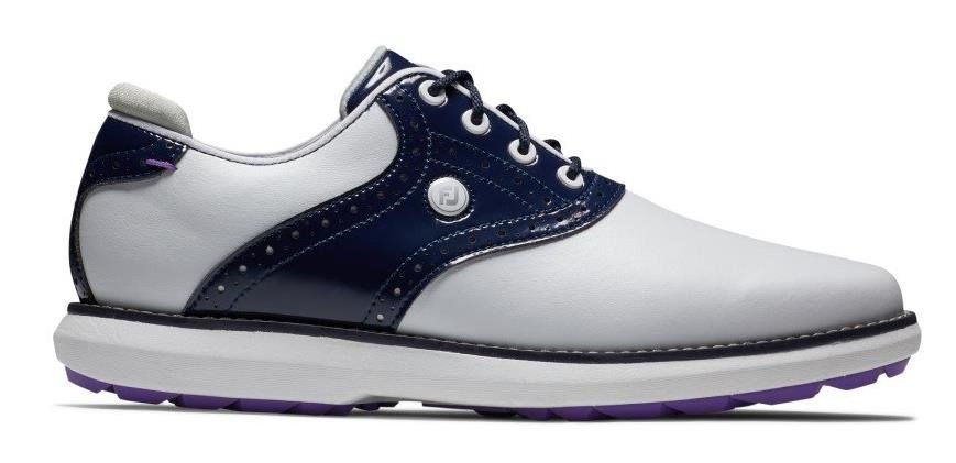 FootJoy Traditions damskie buty golfowe, biało/granatowe