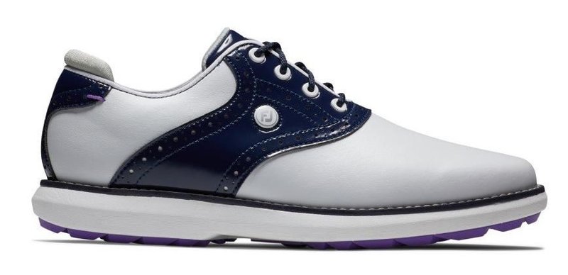 FootJoy Traditions damskie buty golfowe, biało/granatowe