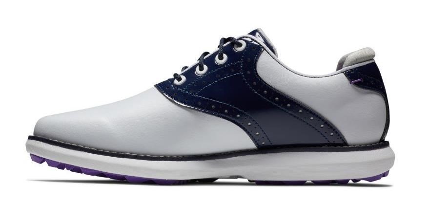FootJoy Traditions damskie buty golfowe, biało/granatowe