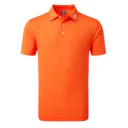 FootJoy Stretch Pique Solid Athletic Fit męskie polo, pomarańczowe