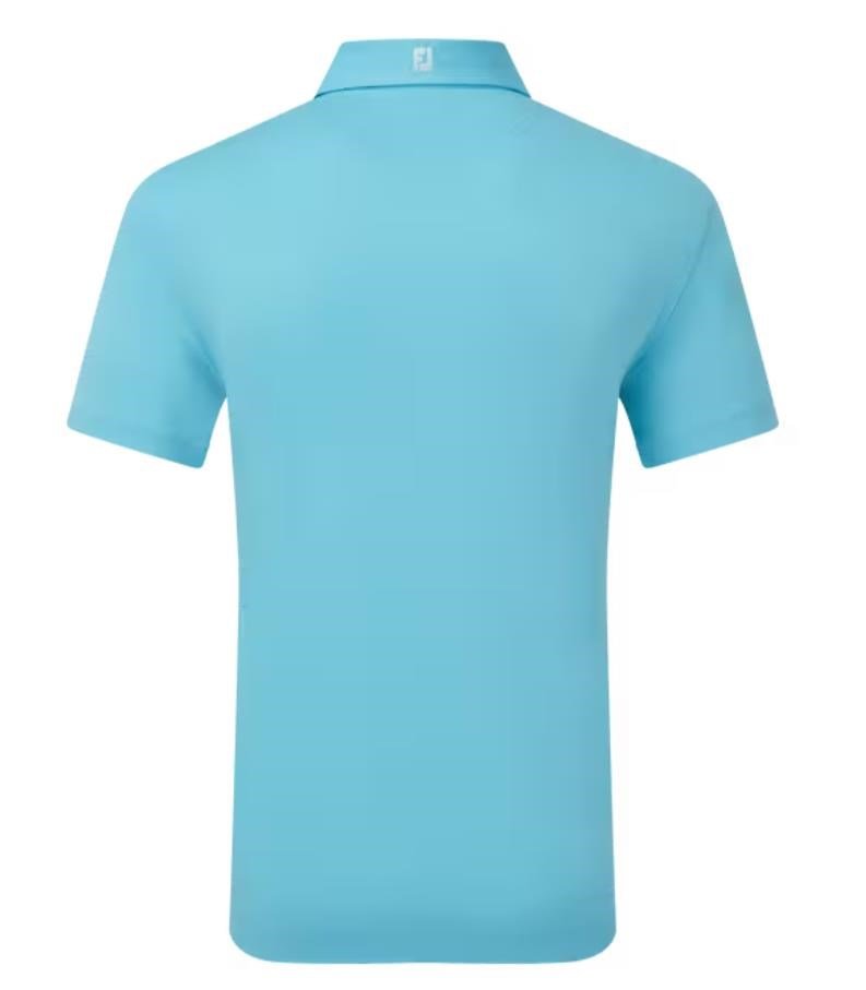 FootJoy Stretch Pique Solid Athletic Fit męskie polo, niebieskie