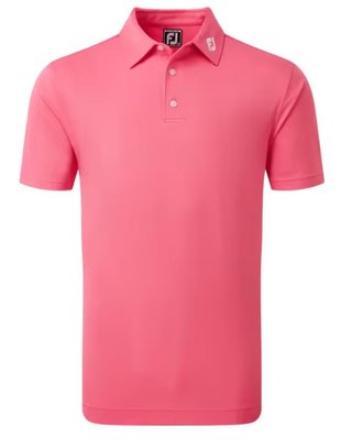 FootJoy Stretch Pique Solid Athletic Fit męskie polo, watermelon