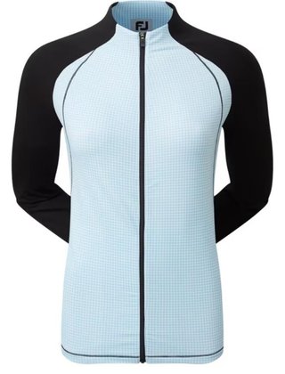 FootJoy Houndstooth Printed damska bluza, niebieska