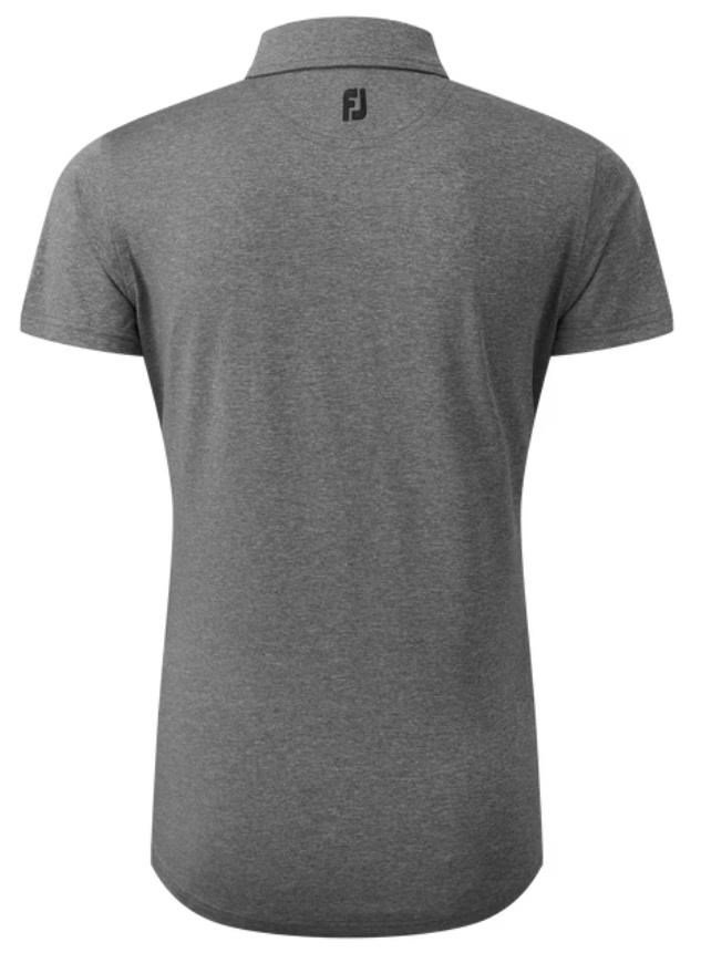 FootJoy Heather Self-Collar Lisle damskie polo, czarne