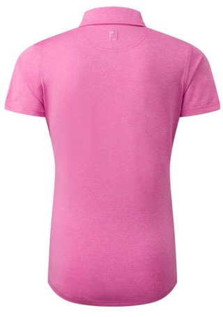 FootJoy Heather Self-Collar Lisle damskie polo, różowe