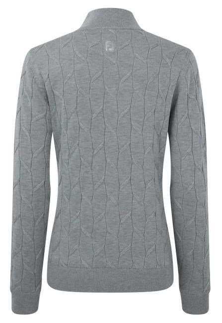 FootJoy Full-Zip Lined damski sweter, szary
