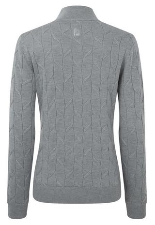 FootJoy Full-Zip Lined damski sweter, szary