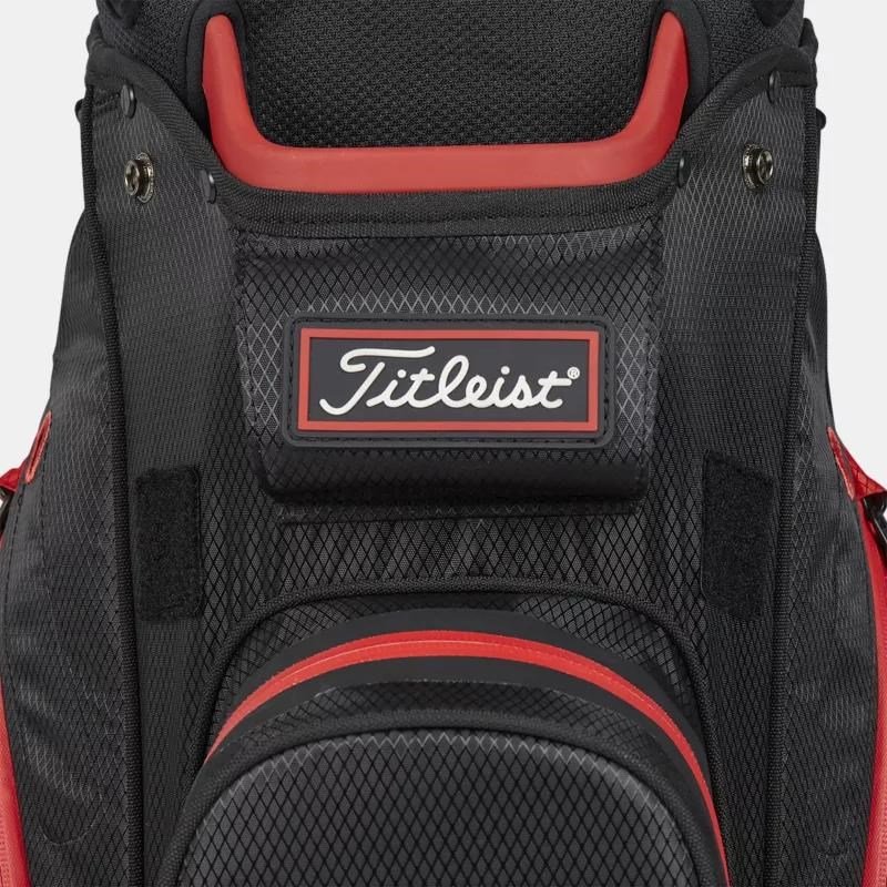Titleist 14 StaDry cart bag, czarny/czarny/czerwony