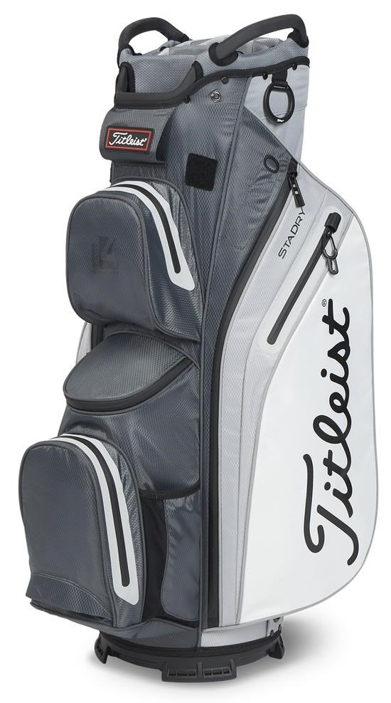 Titleist 14 StaDry cart bag, charcoal/grey/white