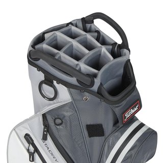 Titleist 14 StaDry cart bag, charcoal/grey/white