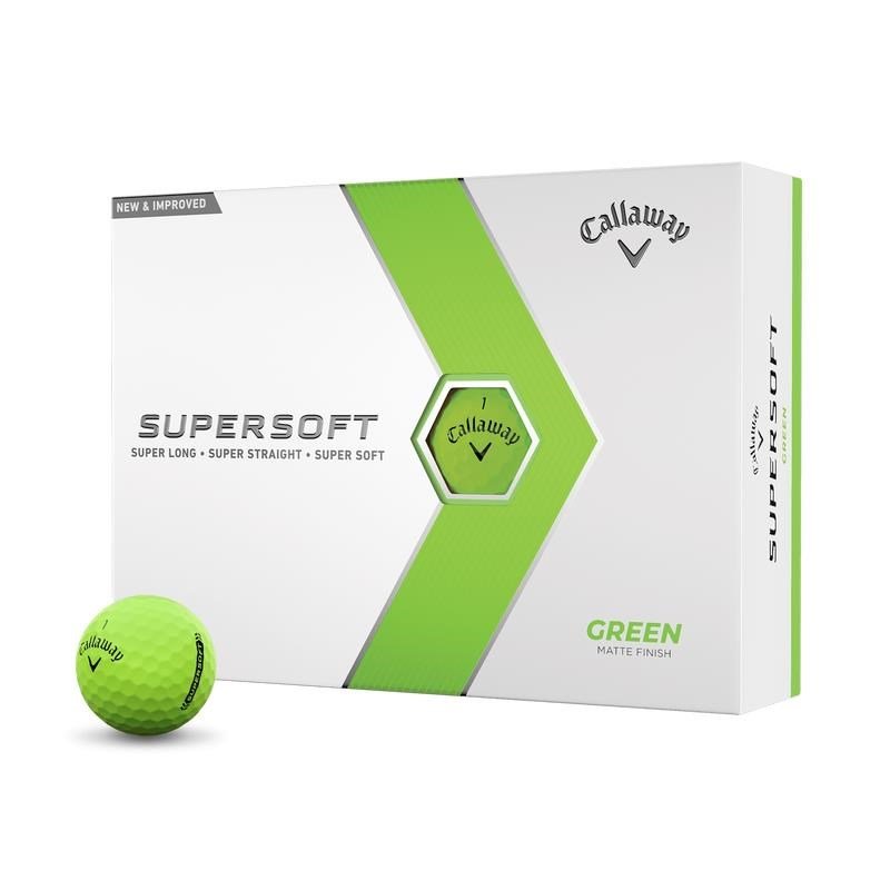 Callaway Supersoft Matte piłki golfowe, zielone
