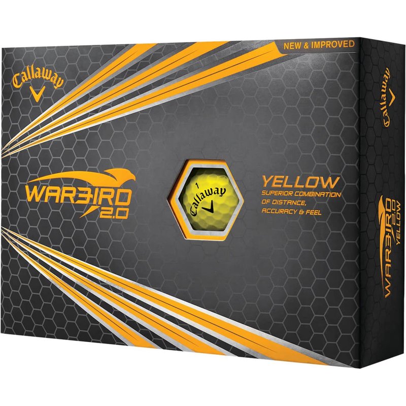 Callaway Warbird 2.0 piłki golfowe, żółte