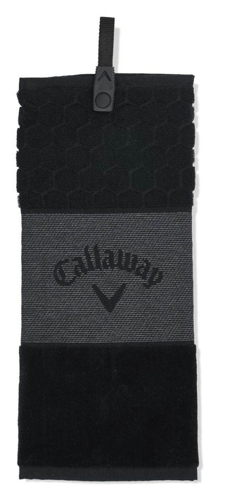 Callaway Tri-Fold golfowy ręcznik, czarny