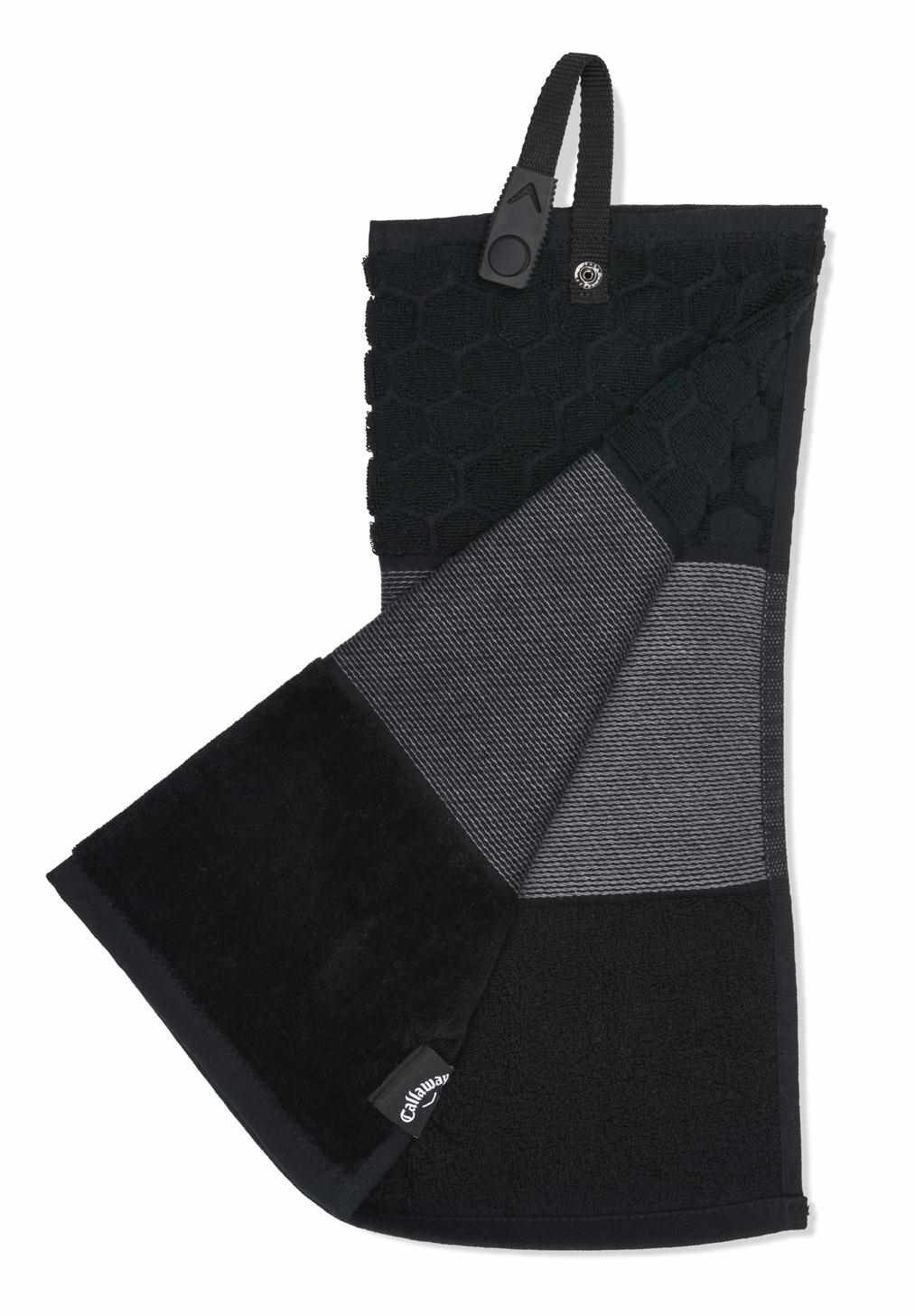 Callaway Tri-Fold golfowy ręcznik, czarny