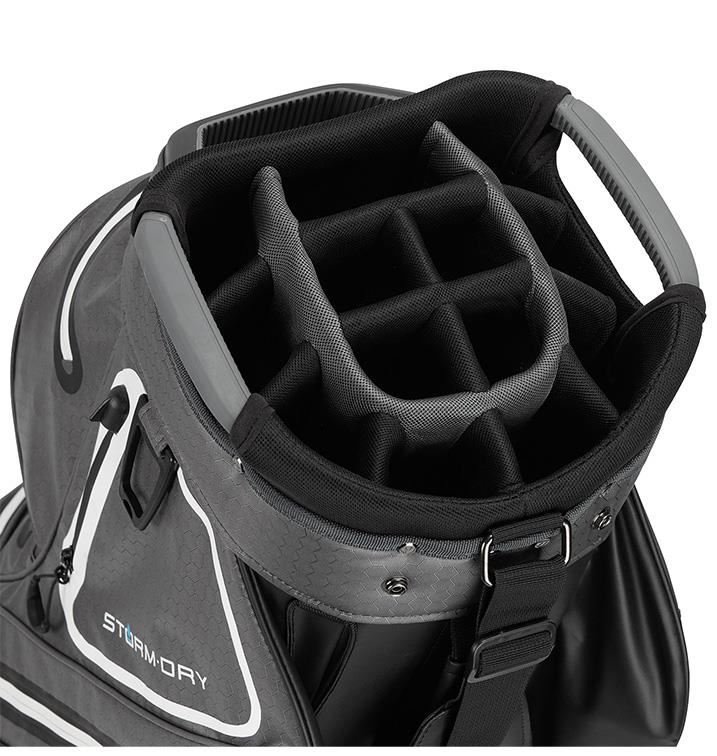 TaylorMade Storm-Dry Waterproof cart bag, czarno/szary